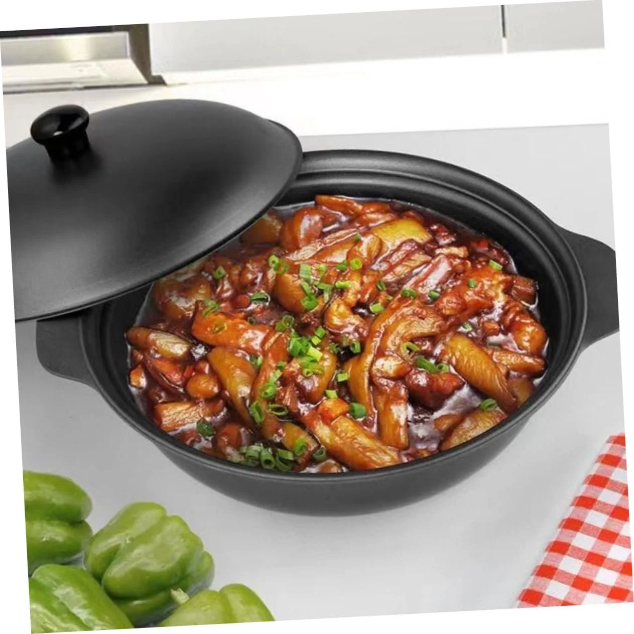 Кастрюля VALICLUD чугунная с крышкой, фото №3