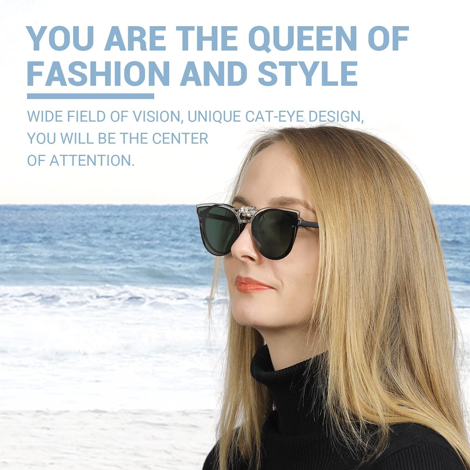 Поляризовані сонцезахисні окуляри з кліпсою з функцією відкидання, фото №4