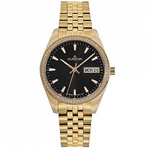 Женские часы Кварцевые Dugena Venetia Stone Сталь Сапфировое стекло Застежка с кнопкой 10 Bar 4461082, Браслет - Фото 1