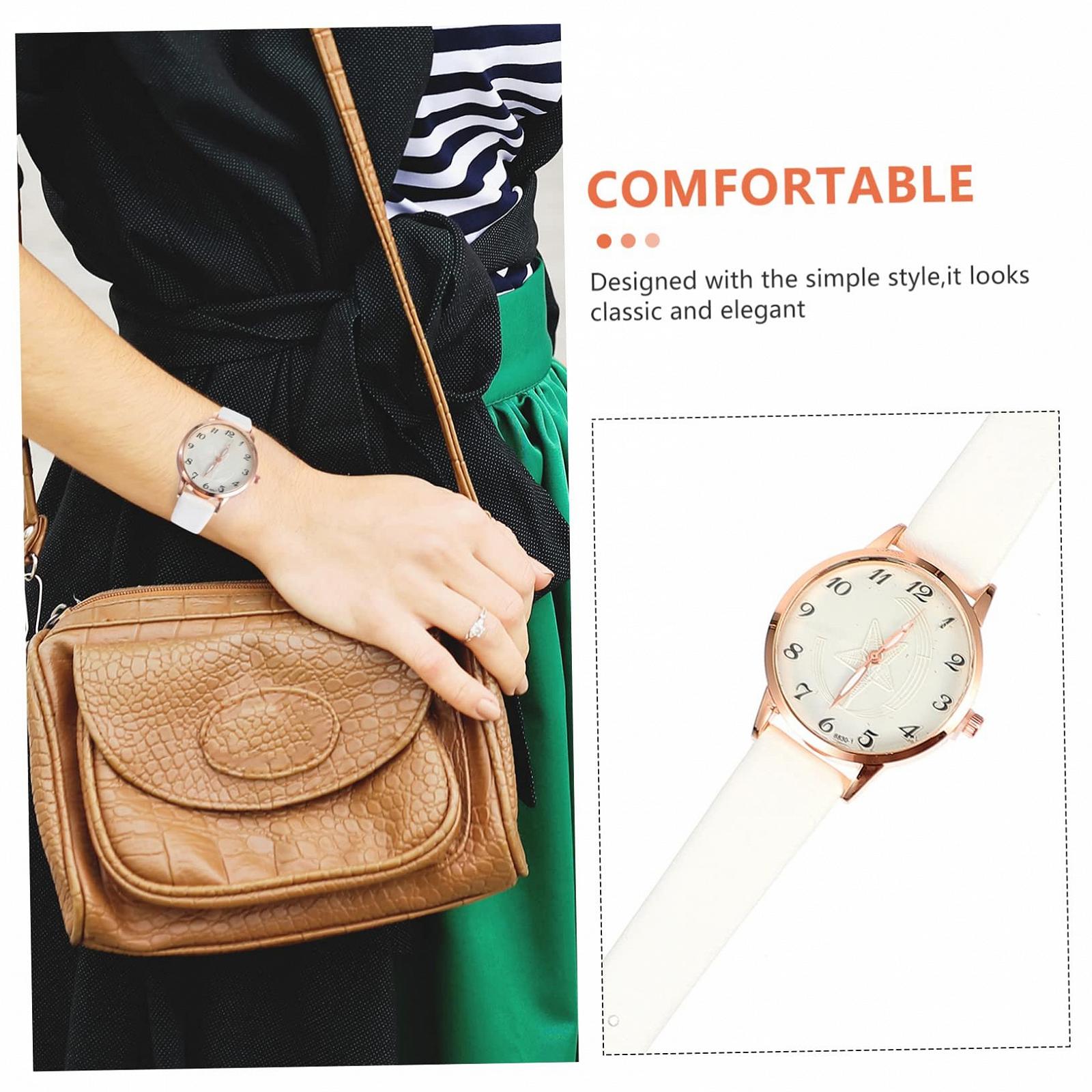 Жіночий Годинник PartyKindom Шкіряний Ремінець, фото №5 Жіночий Годинник PartyKindom Шкіряний Ремінець, фото №5