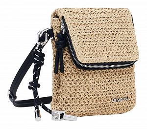 Сумка-кошелек Desigual Mone Logo Raffia Phone Bag Natural synthetic.ua - Фото 1