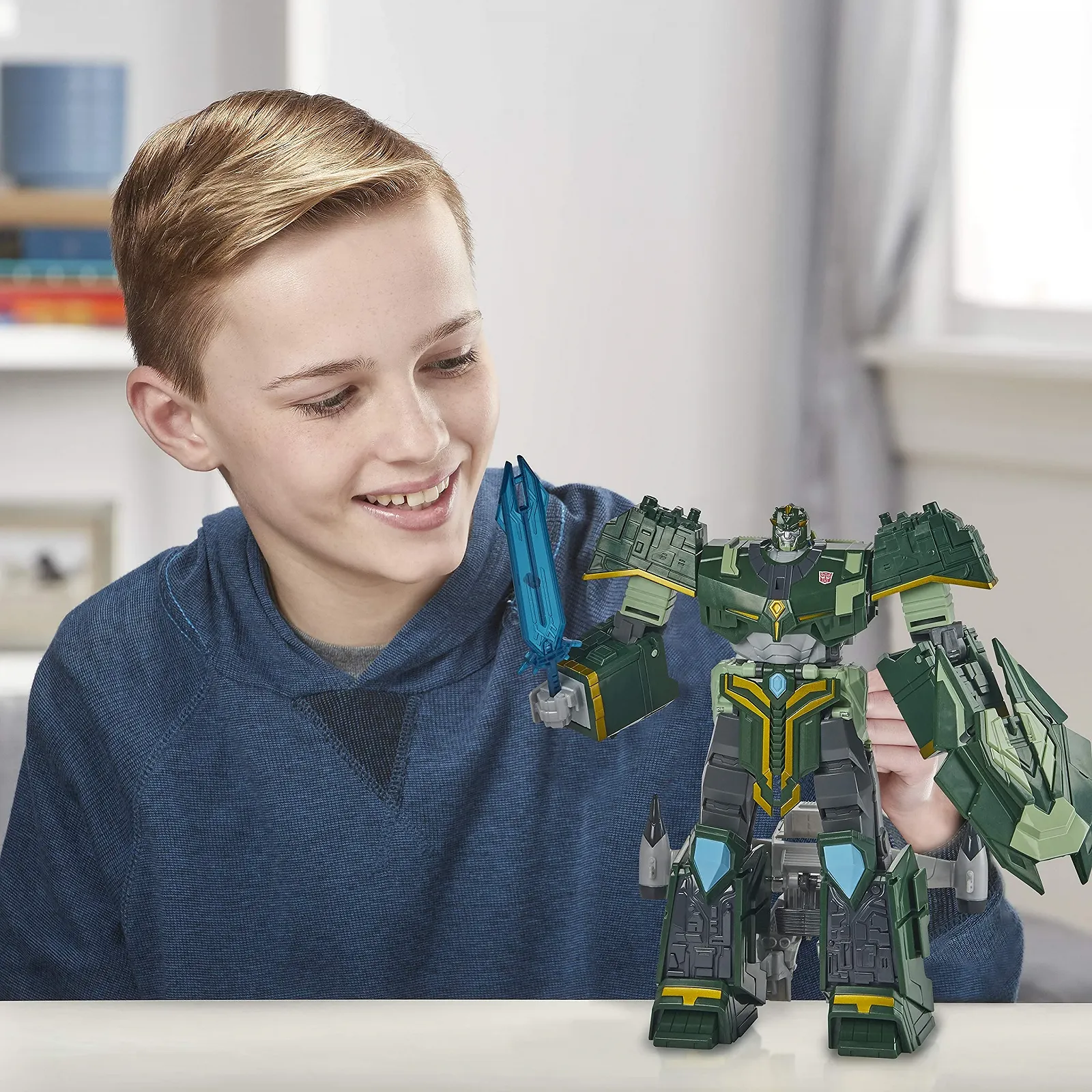 Фигурка Transformers Bumblebee Cyberverse Adventures Ultimate Iaconus 22.5 см с броней Энергона, фото №6