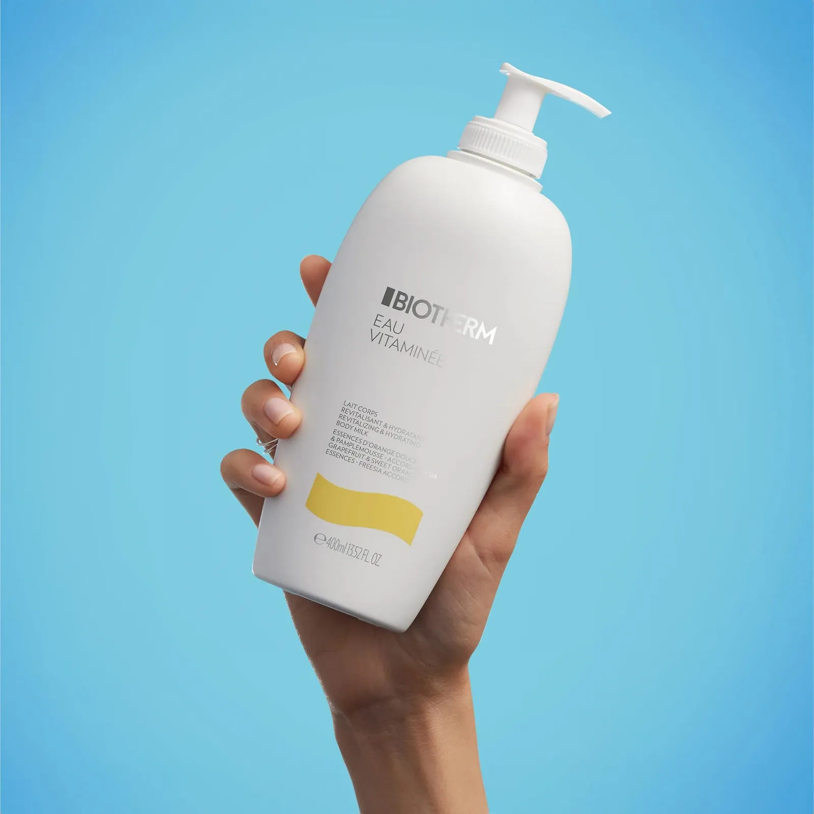 Молочко для тіла Biotherm Eau Vitaminee зволожуюче, відновлююче, для гладкої шкіри, 400 мл, фото №3 Молочко для тіла Biotherm Eau Vitaminee зволожуюче, відновлююче, для гладкої шкіри, 400 мл, фото №3