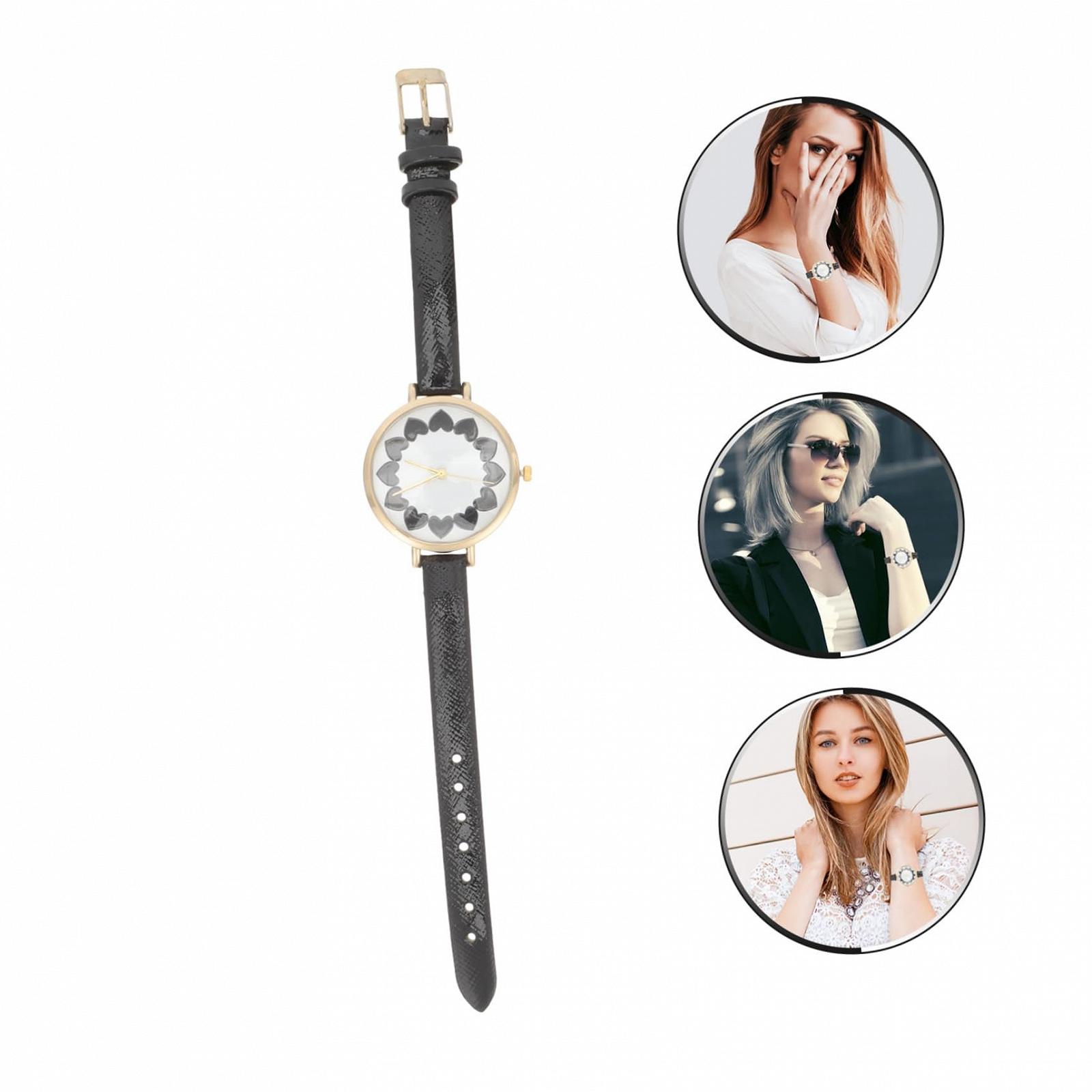 Кварцовий годинник LIFKOME Жіночий годинник Класичний годинник з браслетом Чорний, фото №9