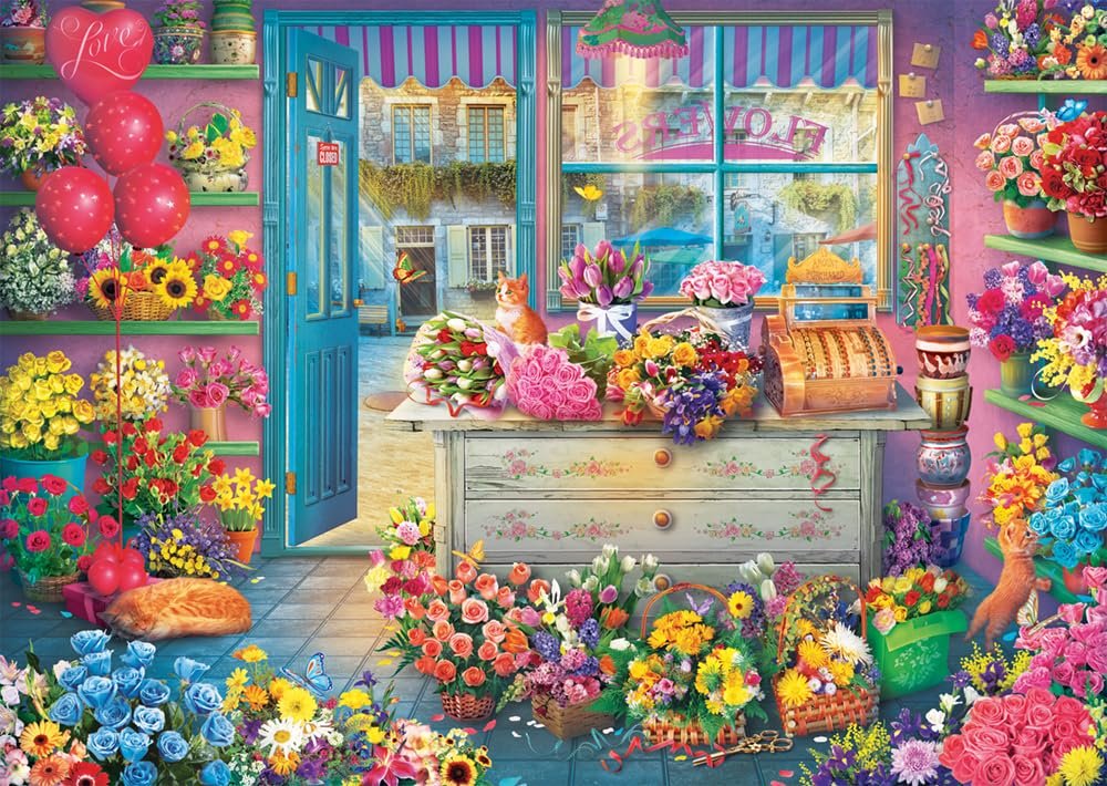 Пазл Schmidt Spiele 59764 Colourful Flower Shop 1000 элементов, фото №1