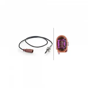 Датчик температури відпрацьованих газів HELLA 6PT 014 494-121 для VW, після сажового фільтра - Фото 1