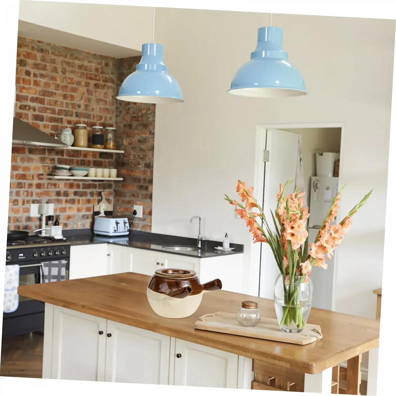 Горщик VALICLUD глиняний з кришкою для газової плити жаростійкий 1600 мл, фото №4