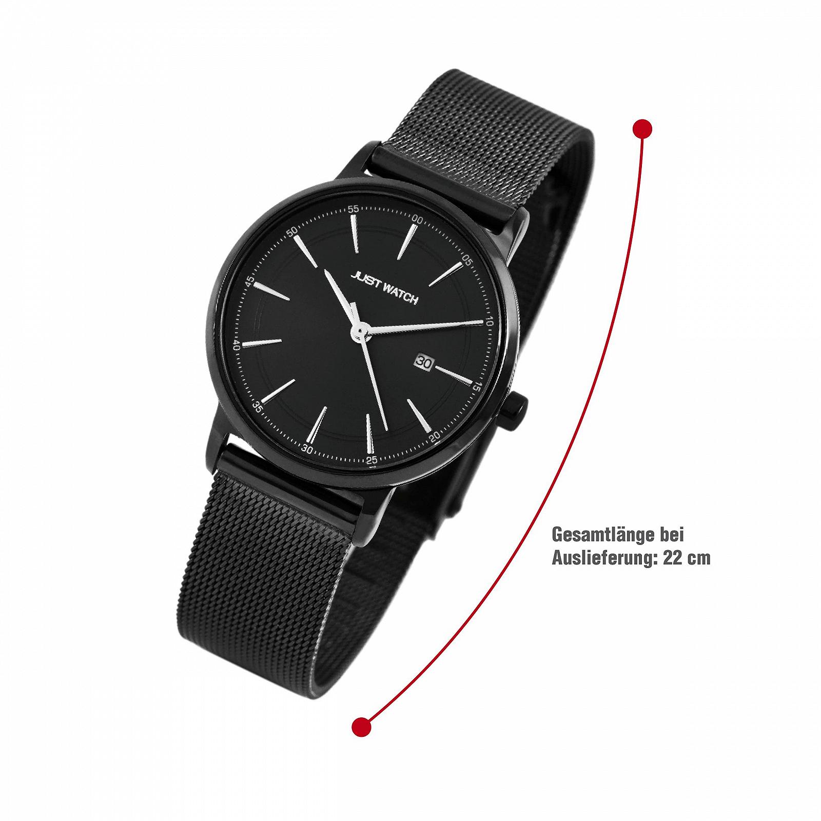 Женские часы Just Watch Миланский ремешок JW10083, нержавеющая сталь, дата, аналоговый, кварцевый, фото №5