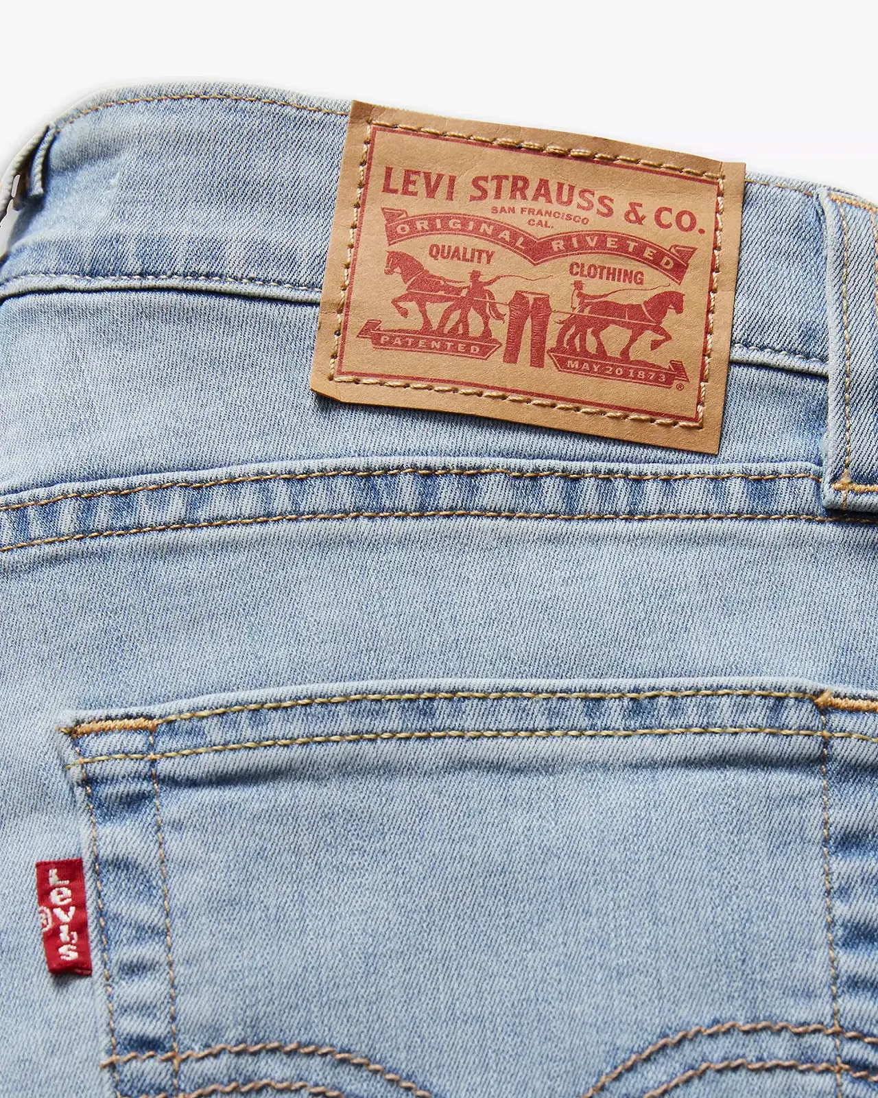 Женские джинсы Levis - 724 High Rise Straight Cool Bright In Bl  - 32, фото №5