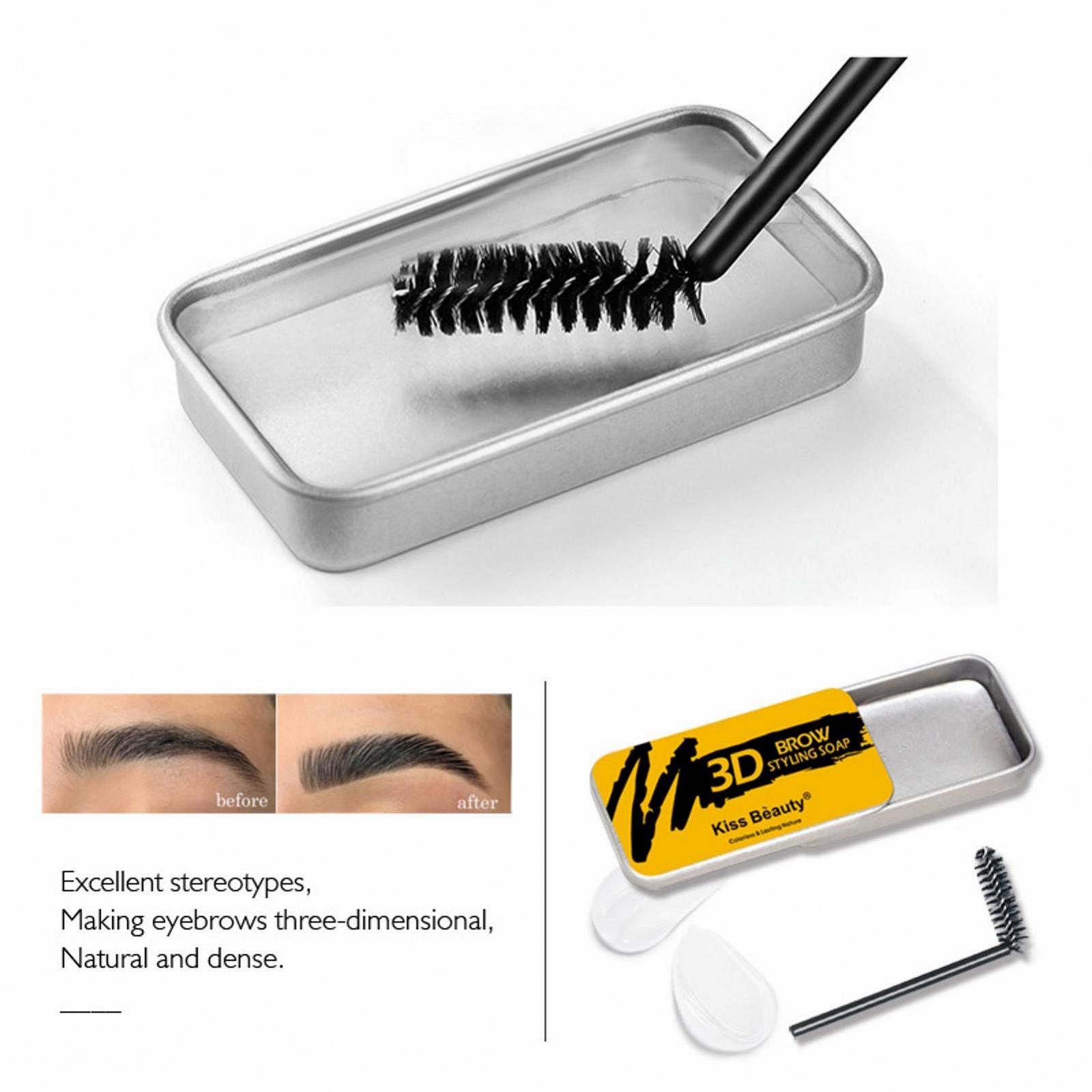 Віск для формування брів з пензлем Водостійкий для створення 3D брів, фото №2 Віск для формування брів з пензлем Водостійкий для створення 3D брів, фото №2