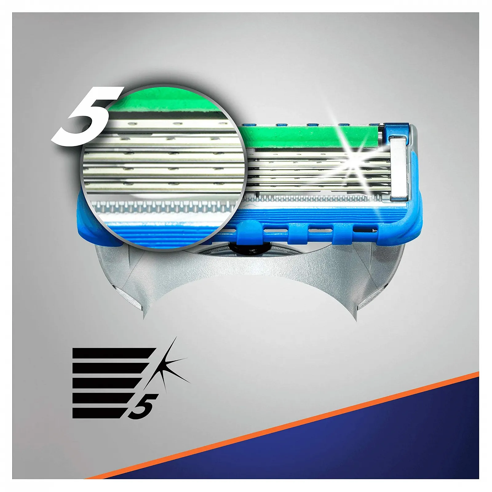 Сменные кассеты Gillette Fusion5 ProGlide Power 4 шт, фото №2