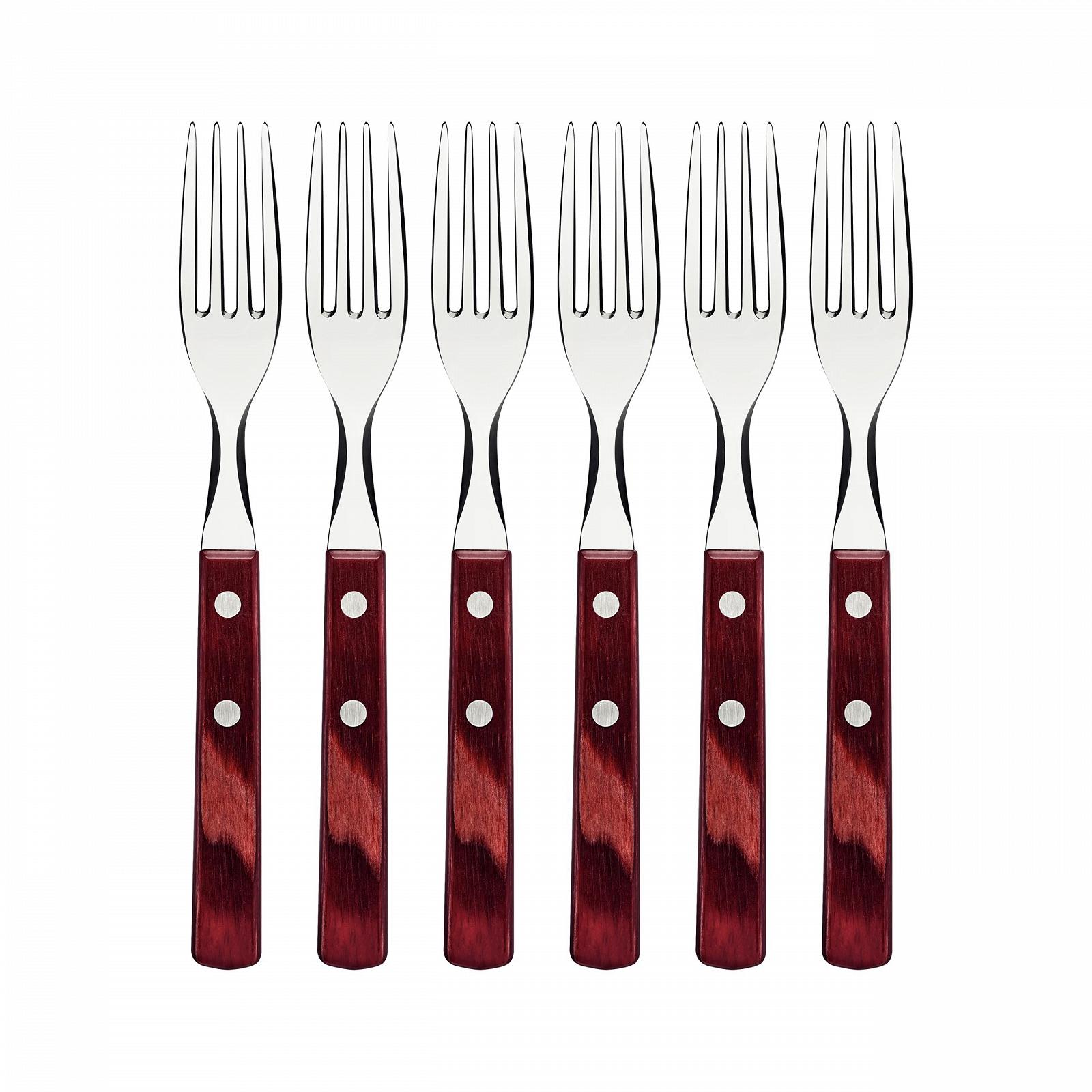 Вилки для стейка Domestic Polywood 19 см Набор из 6 штук, фото №2 Вилки для стейка Domestic Polywood 19 см Набор из 6 штук, фото №2