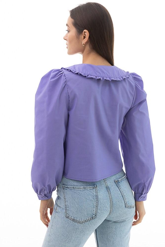 Блуза женская укороченная с объемными рукавами сиреневая Modna KAZKA MKAR69007-3 44, фото №7 Блуза женская укороченная с объемными рукавами сиреневая Modna KAZKA MKAR69007-3 44, фото №7