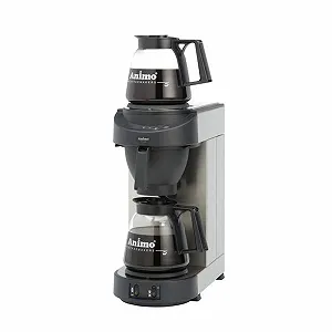 Кофеварка Animo M 200 Stainless Steel с 2 стеклянными кувшинами 1.8 L подключение к водопроводу - Фото 1
