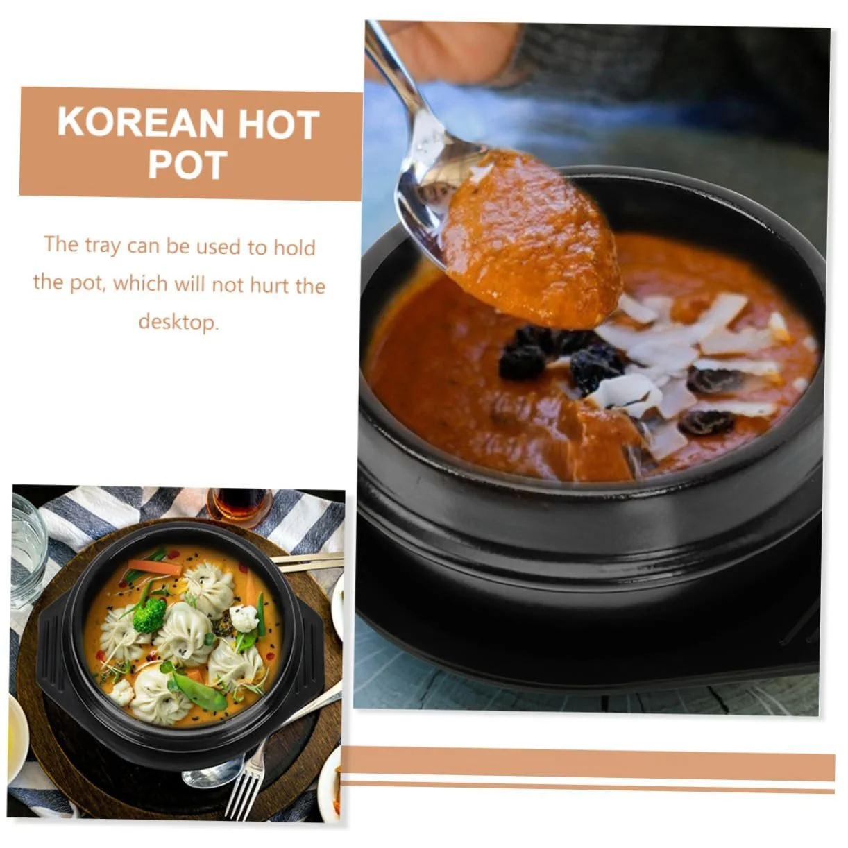 Горшок для бибимбапа керамический антипригарный, фото №4