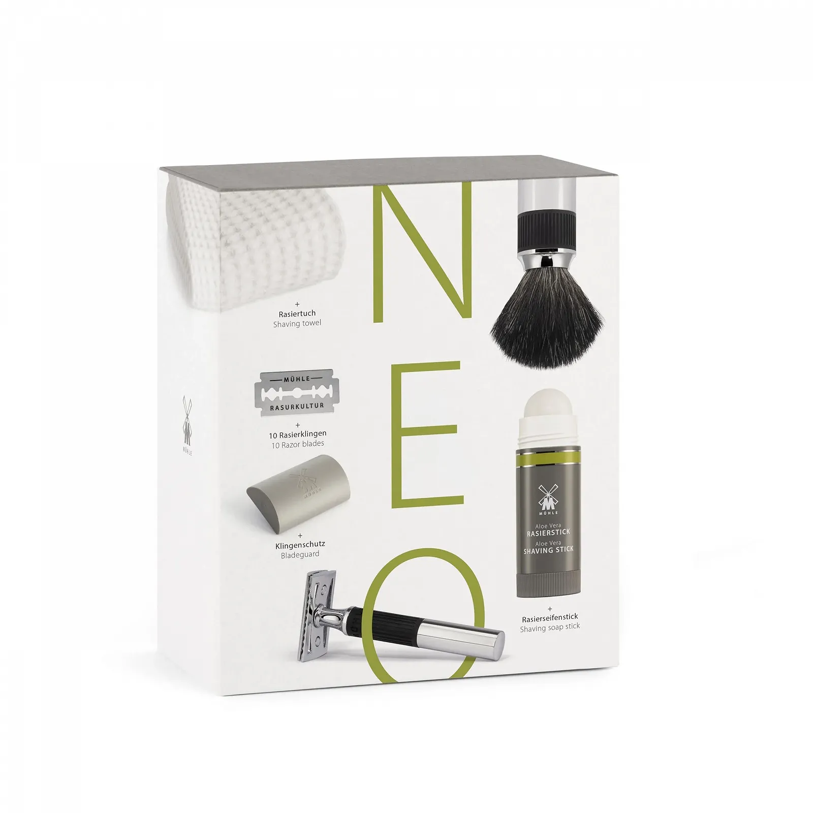 Подарочный набор для бритья MÜHLE Neo 15 предметов Unisex Vegan, фото №1 Подарочный набор для бритья MÜHLE Neo 15 предметов Unisex Vegan, фото №1