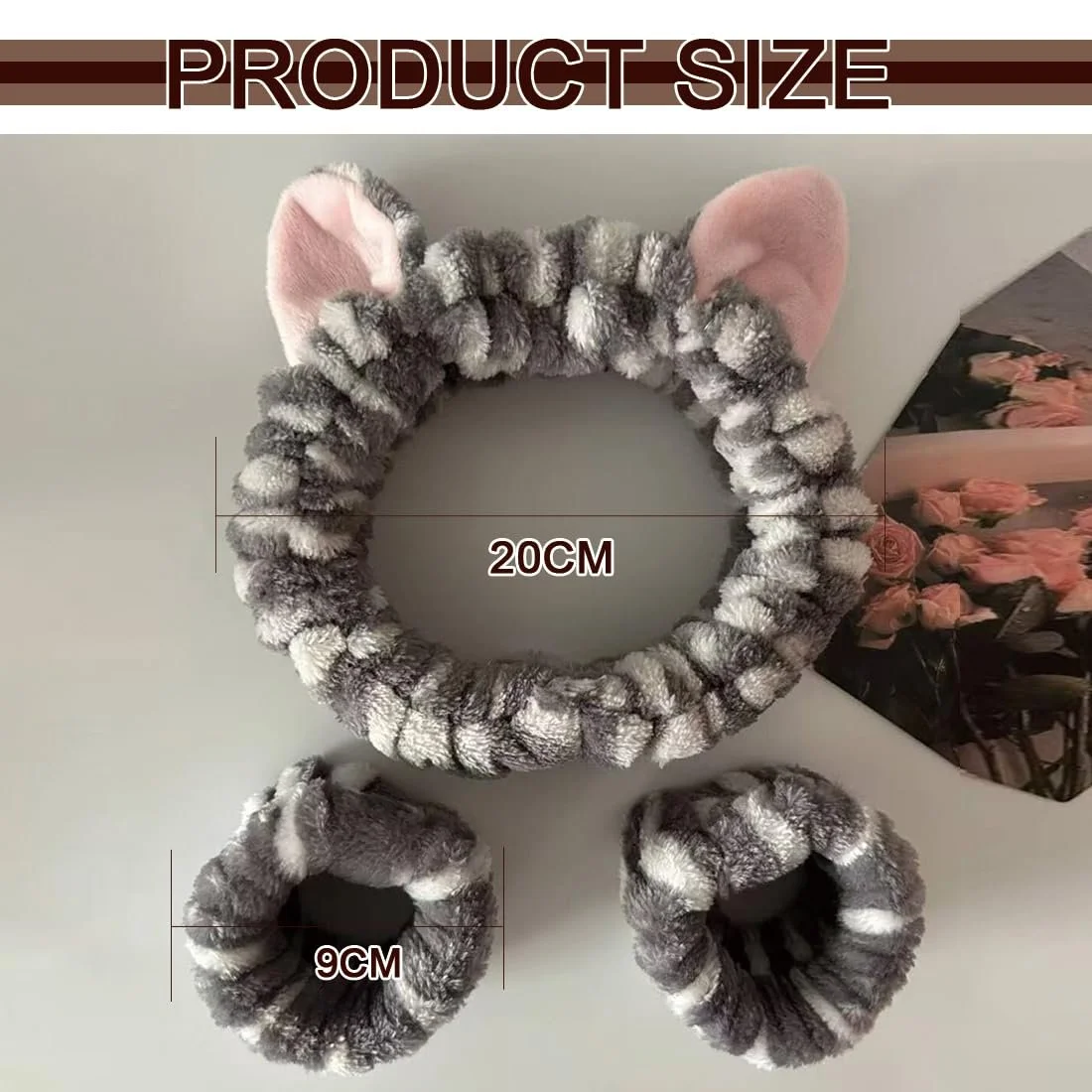 Пов'язка на голову Вушка котика для жінок, фото №2 Пов'язка на голову Вушка котика для жінок, фото №2