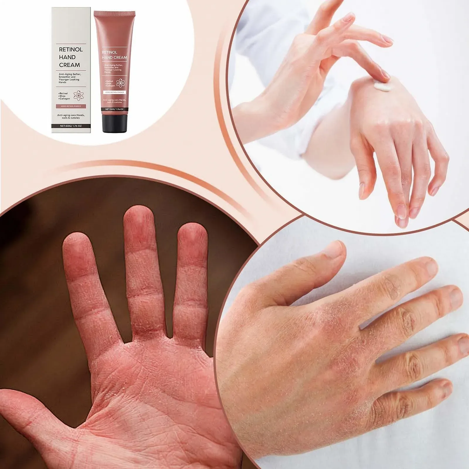 Увлажняющий крем для рук для женщин, девушек, матерей и подруг, 5.8 x 3.9 x 10.5 см, формула глубокого питания, для сухой кожи, фото №5