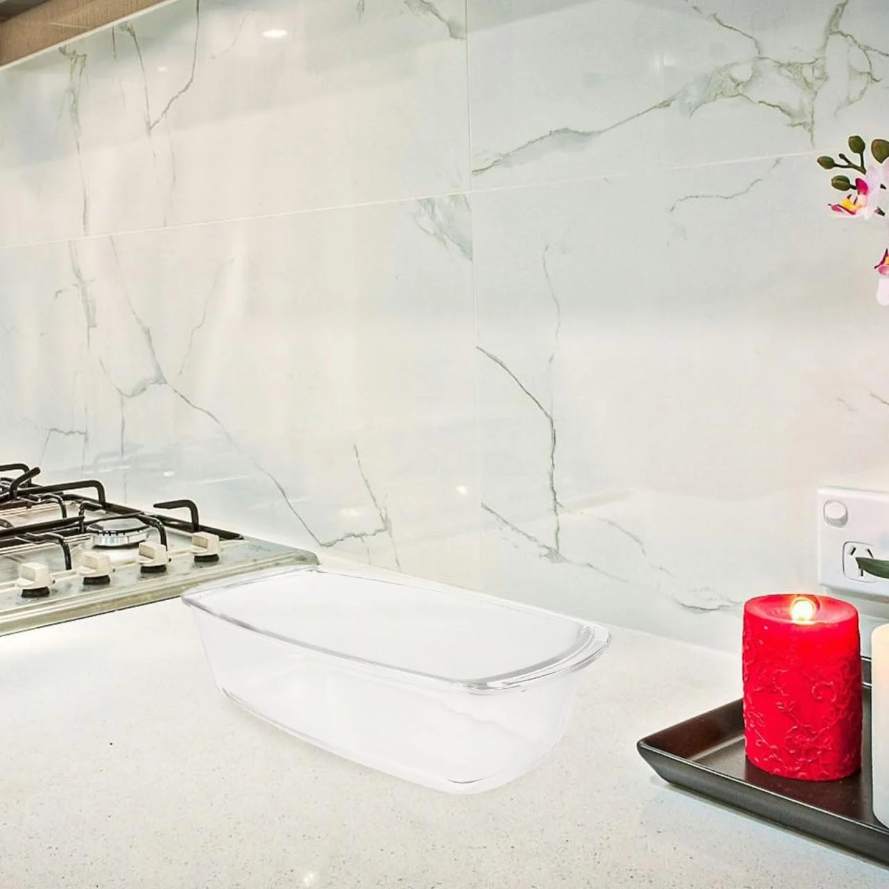 Форма для выпекания OUNONA стеклянная прямоугольная термостойкая, фото №5