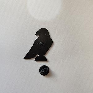 Металлический значок пин Механический ворон Стимпанк synthetic.ua - Фото 1