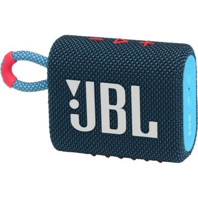 Акустична система JBL Go 3 Blue Coral (JBLGO3BLUP), фото №5