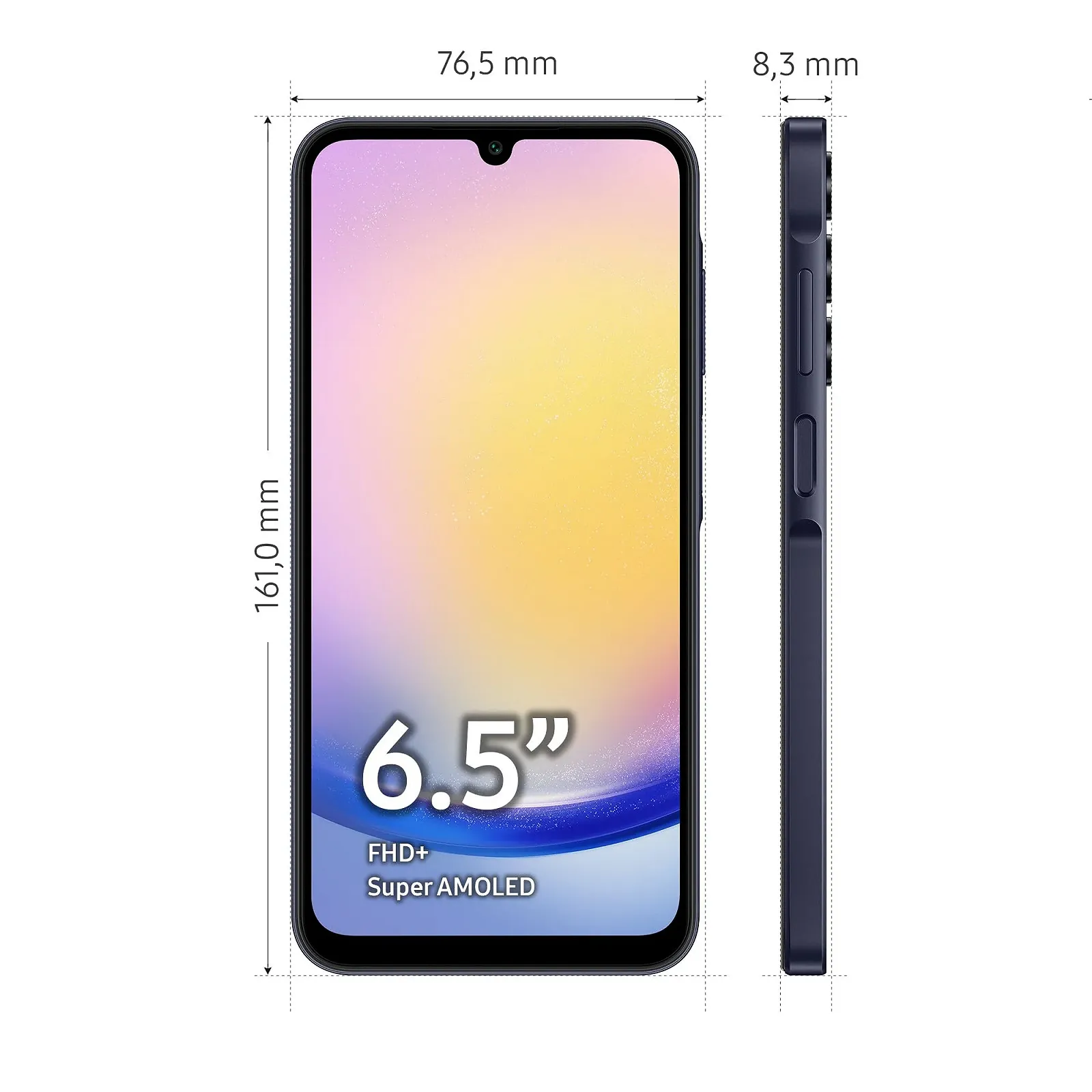 Смартфон Samsung Galaxy A25 5G 128 GB 50 MP Темно-синий, фото №3