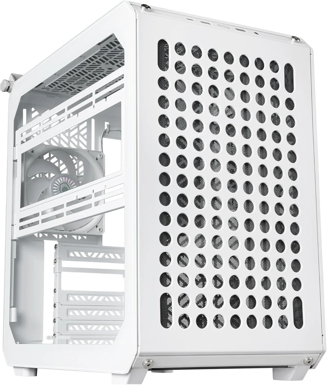 Корпус Cooler Master Qube 500 Flatpack / Без БП / EATX / USB Type-C / Стекло / Белый, фото №1