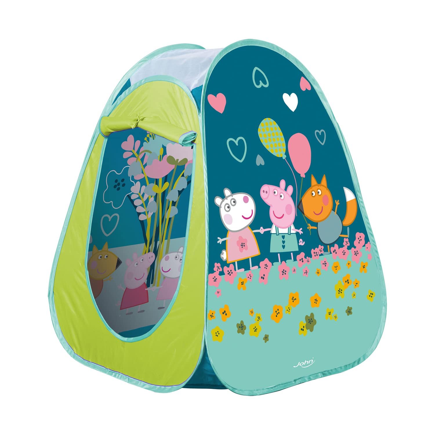 Палатка игровая Pop Up John We Care Original rPET Peppa Pig с сумкой для переноски, компактная и легкая, фото №1