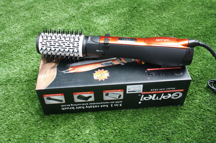 Фен-щетка стайлер c насадками Gemei GM-4828 с вращающейся насадкой, фото №7 Фен-щетка стайлер c насадками Gemei GM-4828 с вращающейся насадкой, фото №7