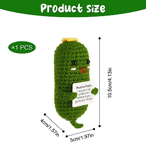 Игрушка NQEUEPN Positive Cucumber вязаный огурец 10,2 см зеленый цена на synthetic.ua - Фото 1 Игрушка NQEUEPN Positive Cucumber вязаный огурец 10,2 см зеленый synthetic.ua - Фото 1
