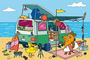 Пазл Schmidt Spiele The Mouse Camping 100 деталей из травяного картона - Фото 1