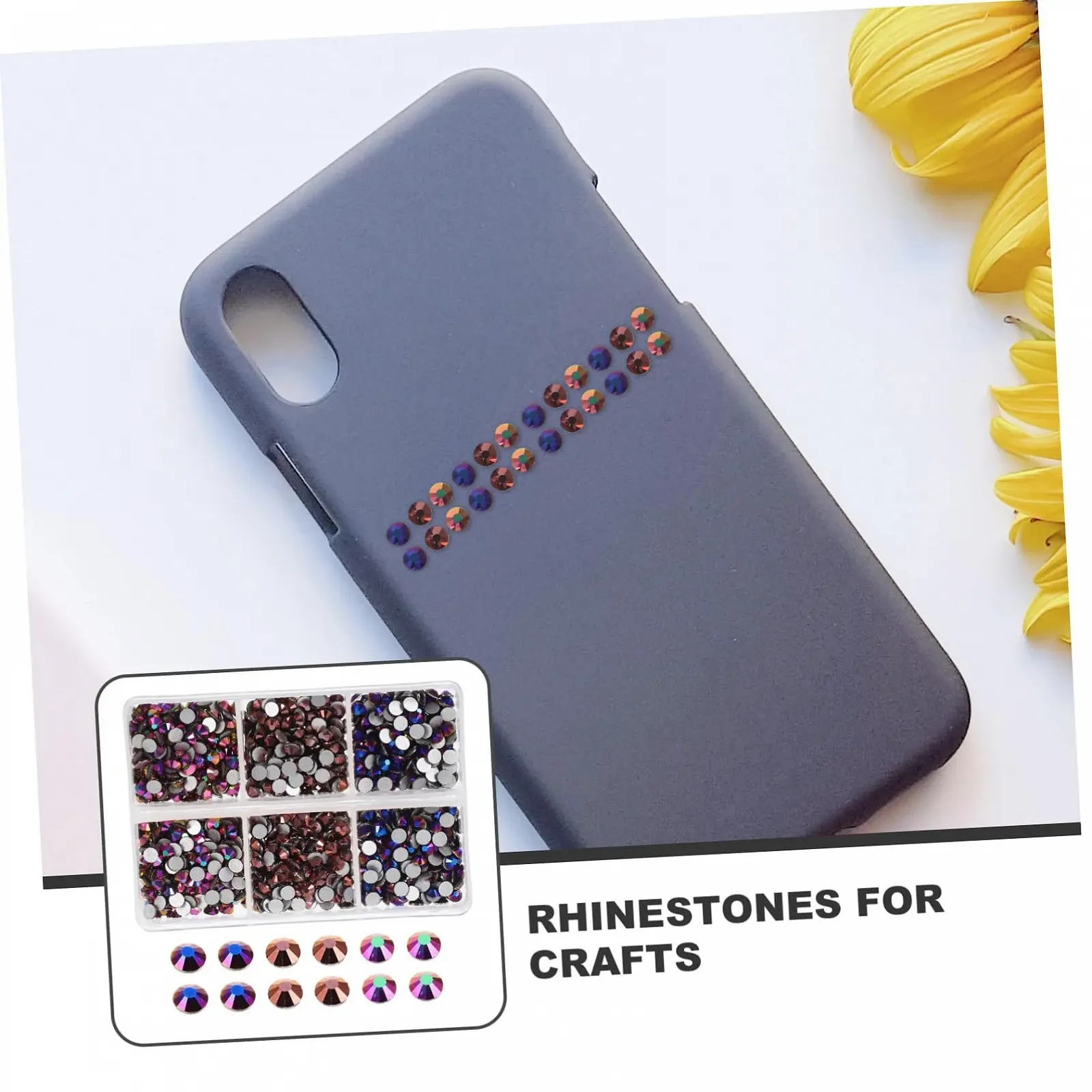 Діаманти Ручної Роботи з Плоскою Основою 1440 штКришталеві Аксесуари для Нігтів, фото №7