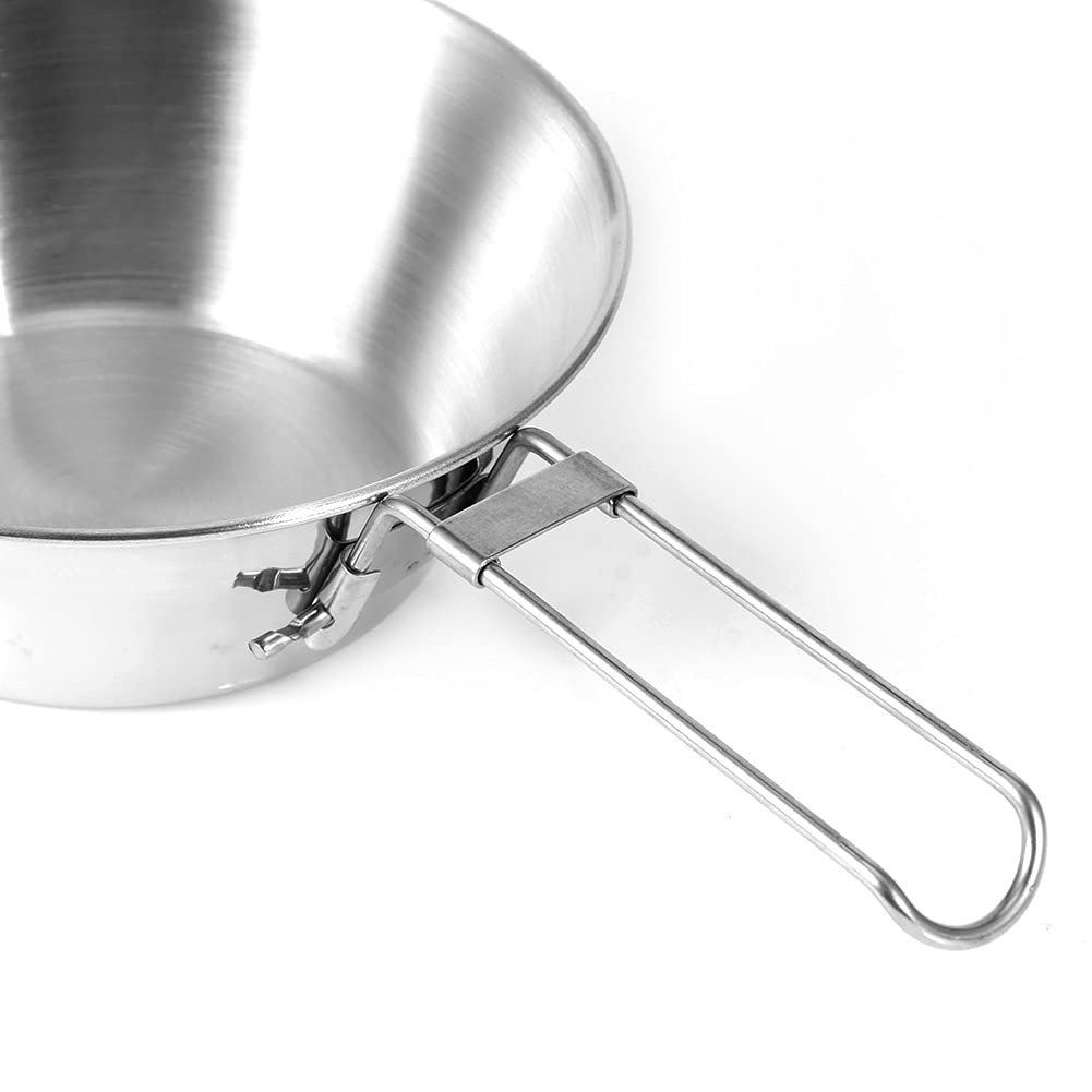 Казанок Dussdote Camping Pot, 304 нержавеющая сталь, складной, портативный, фото №7