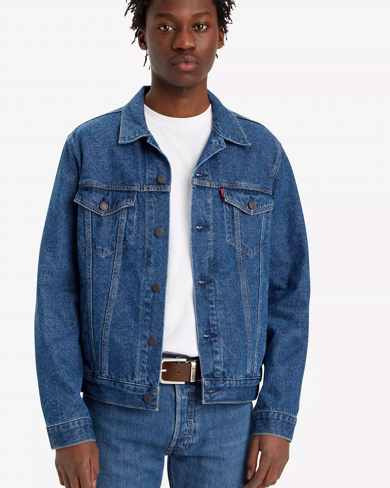 Мужская куртка Levis - The Trucker Jacket Watermarks Embossed - XS, фото №1