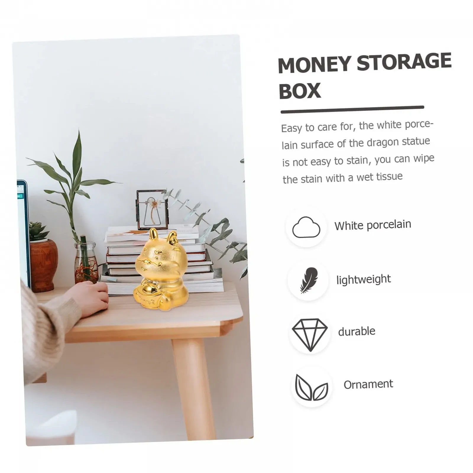 Скарбничка BESTonZON Dragon Model Зодіакальний Дракон Мультяшна, фото №4