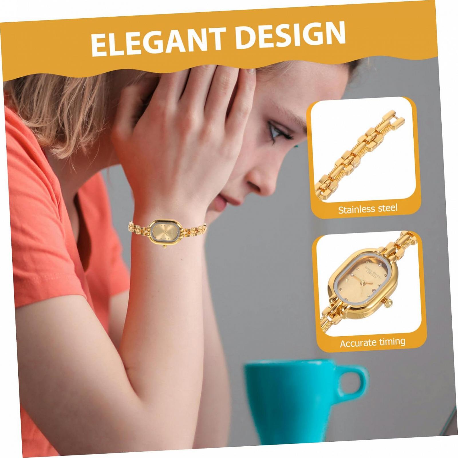 Жіночий годинник Healvian Форма Яйця Аналоговий Браслет, фото №3