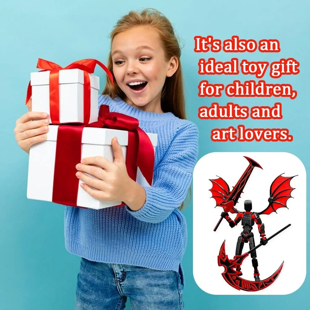 Фігурка 3D Printed Action Figure Toy Рухома з аксесуарами DIY Desktop Decoration, фото №7