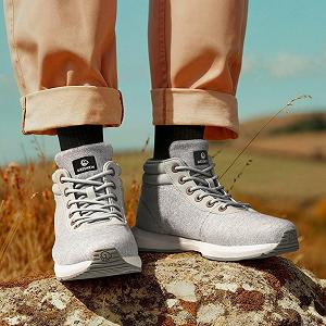 Кросівки GIESSWEIN Wool High Top чоловічі - Зимові Кросівки з вовни мериноса для чоловіків, утеплені, для зимового активного відпочинку з вовни мериноса synthetic.ua - Фото 1