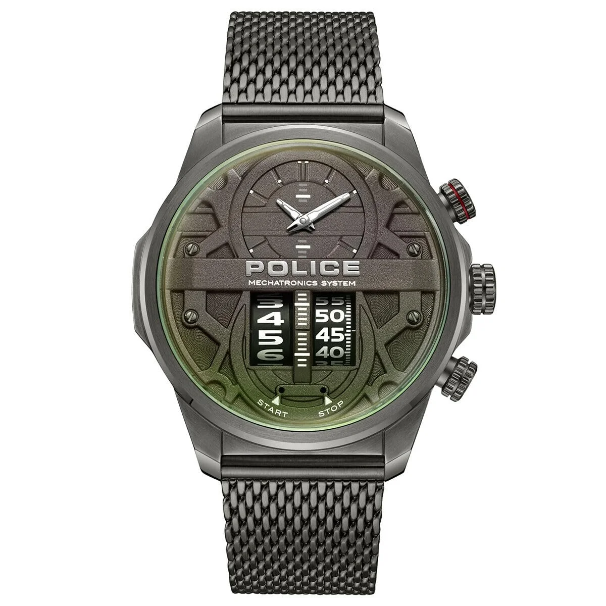 Часы Police Кварцевые Аналоговые PEWJG0006503 Мужские Серо-зеленые, фото №1 Часы Police Кварцевые Аналоговые PEWJG0006503 Мужские Серо-зеленые, фото №1