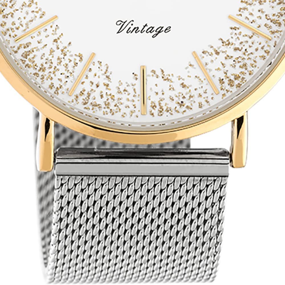 Женские часы Oozoo Vintage C20136, 40 мм, Розовый/Белый Блестящий/Серебряный, Розовое золото-белый, Браслет, фото №3 Женские часы Oozoo Vintage C20136, 40 мм, Розовый/Белый Блестящий/Серебряный, Розовое золото-белый, Браслет, фото №3