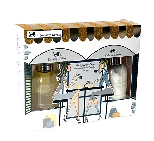 Набір (гель для душу + лосьйон для тіла + мило) Raphael Rosalee Embassy Deluxe No. 185 - Фото 1