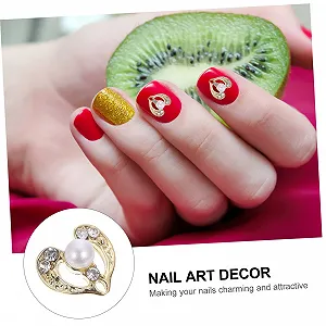 Прикраси MERRYHAPY 12 шт., серце, прикраси для манікюру synthetic.ua - Фото 1