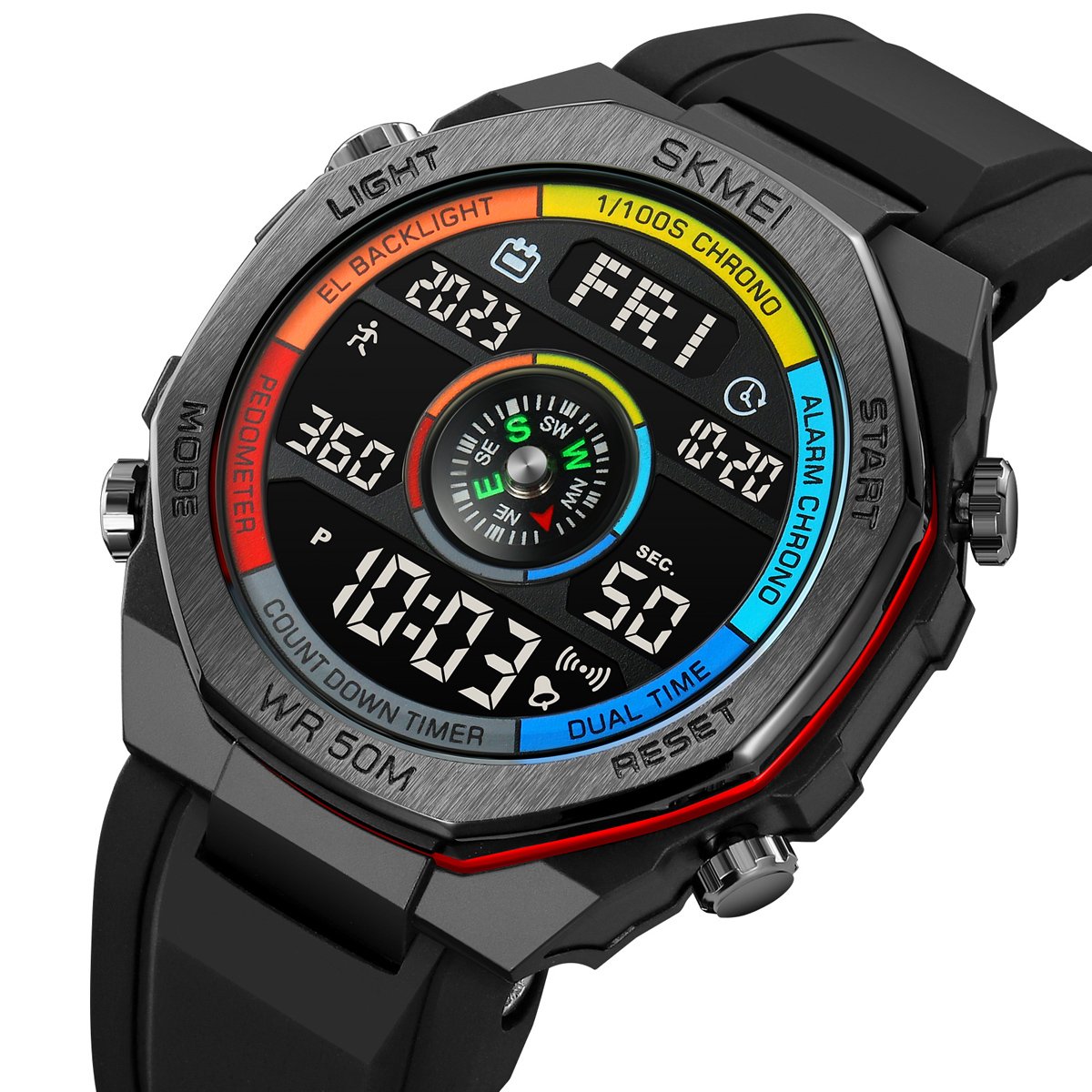 Годинник Skmei 2209CLRD Colorful-Red SALE STOPPED, фото №2