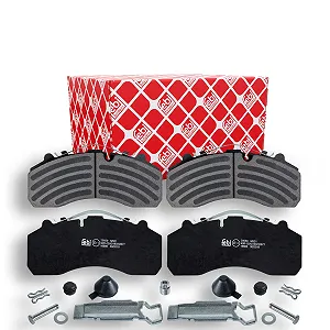 Комплект гальмівних колодок, дискові гальма FEBI BILSTEIN 16666 для DAF IVECO MAN SCANIA SAF - Фото 1