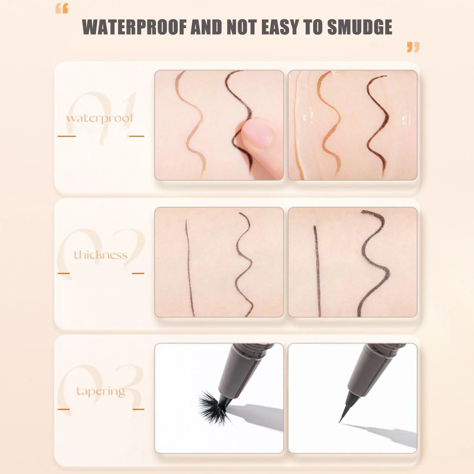 Рідка Підводка для очей Bicolour ультратонка швидковисихаюча водостійка стійка, фото №3 Рідка Підводка для очей Bicolour ультратонка швидковисихаюча водостійка стійка, фото №3