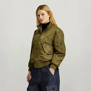 Жіноча куртка G‑Star Nylon Bomber Jacket Lune Nylon Recycled - S synthetic.ua - Фото 1