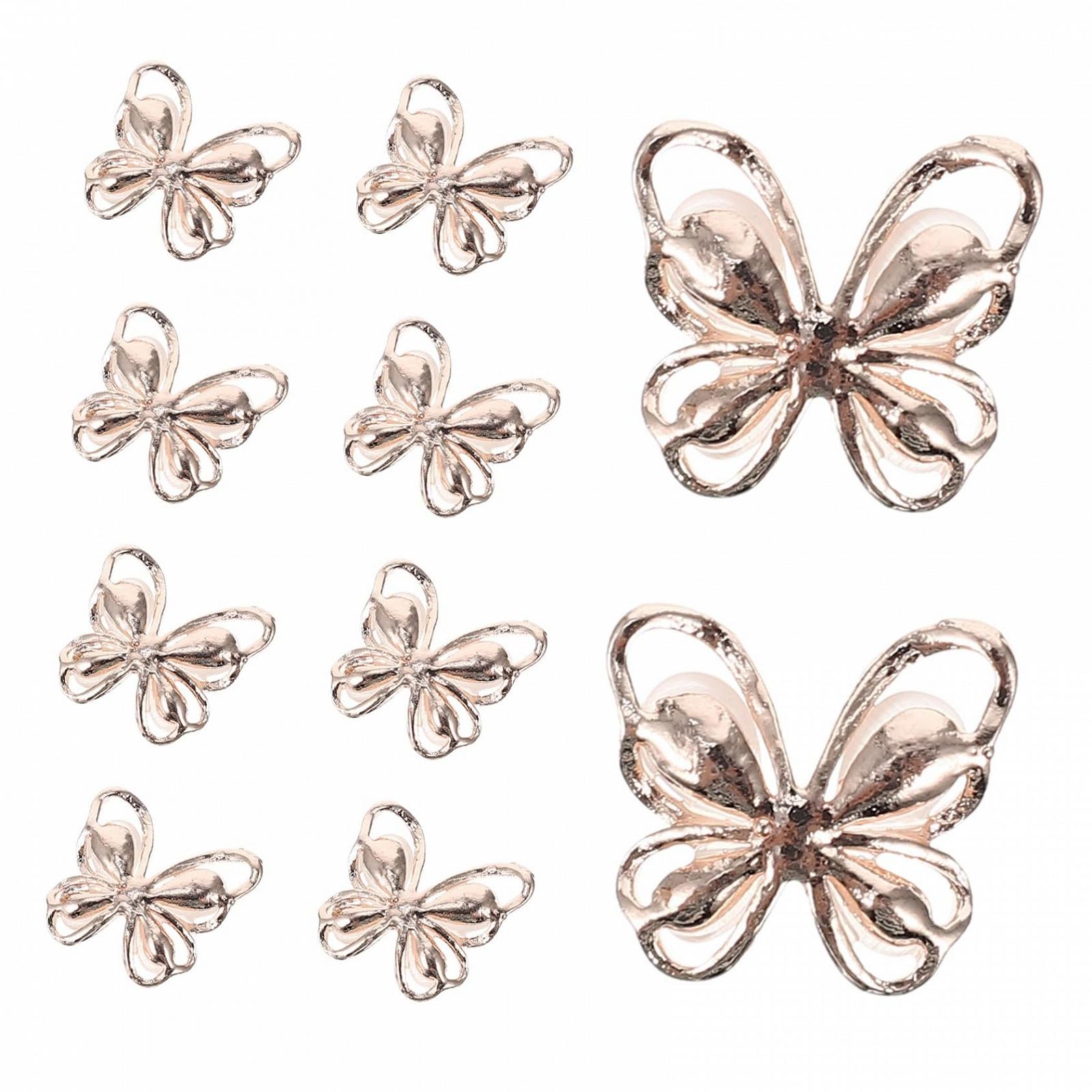 Украшения для ногтей Бабочки 3D, 10 шт., фото №1