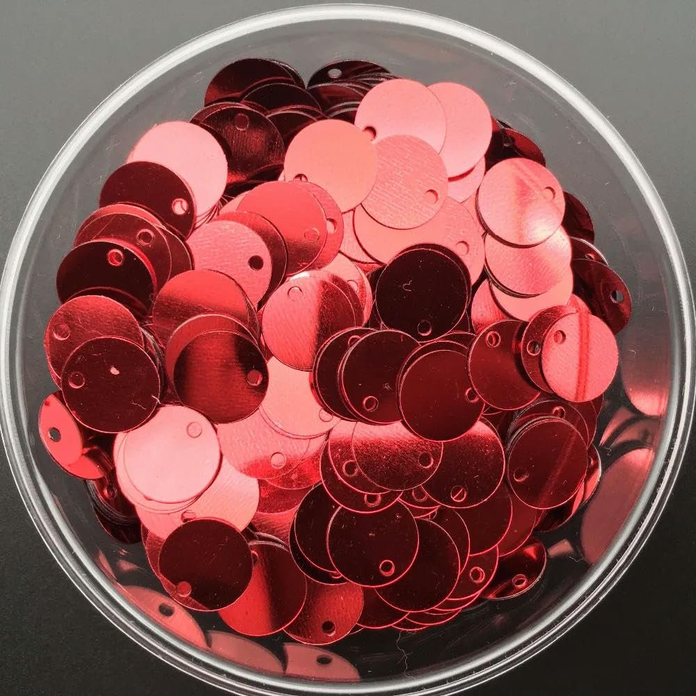 Паєтки Плоскі круглі ПВХ Прозорий (D-25 мм, 60 штук, 10 г), фото №3