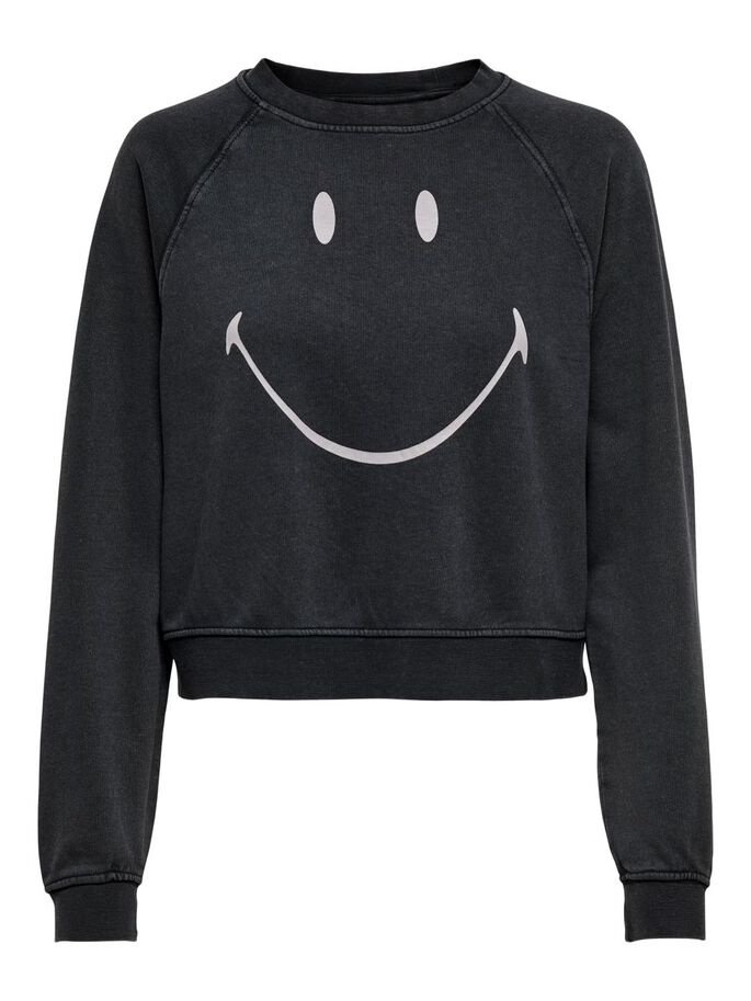 Світшот ONLSMILEY LIFE L/S SWT 15232823-SMILEY ONLY M, фото №3