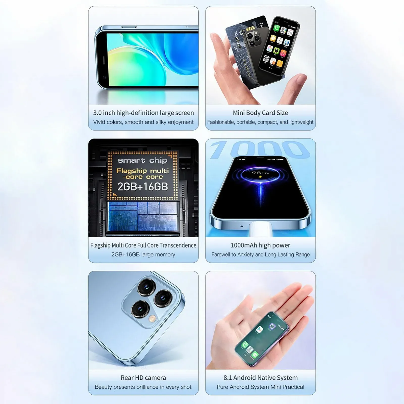 Смартфон XUMIUZIY Mi NI 3G 3" 2 GB 16 GB Purple, фото №5 Смартфон XUMIUZIY Mi NI 3G 3" 2 GB 16 GB Purple, фото №5